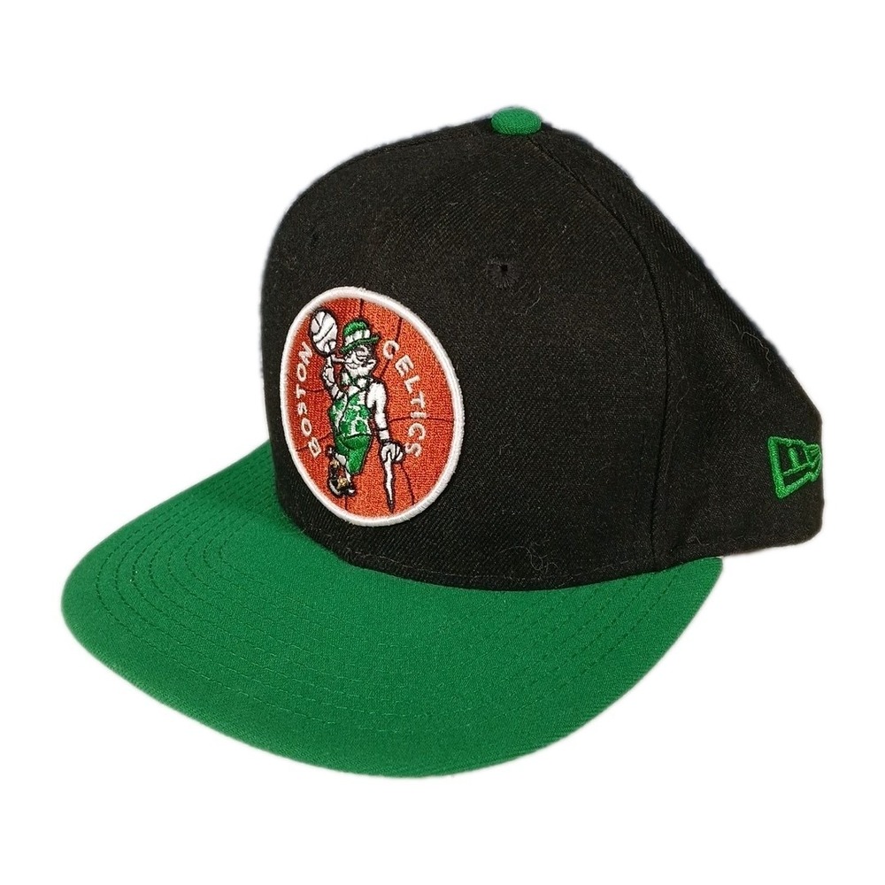 New Era 9FIFTY Boston Celtics Snapback Hat Mens Black Green Hardwood Classics